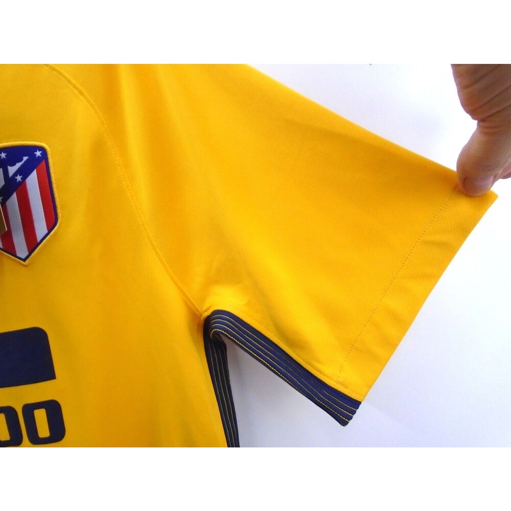 BNWT Nike Atletico Madrid 2017 18 Away Football Shirt La Liga Jersey Yellow Sz M - Picture 6 of 11